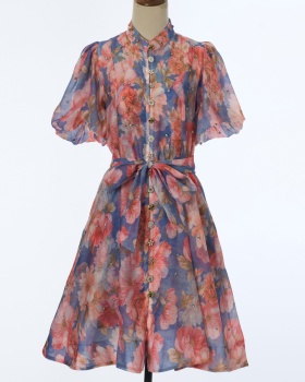 Frenum with sling short colors slim dress