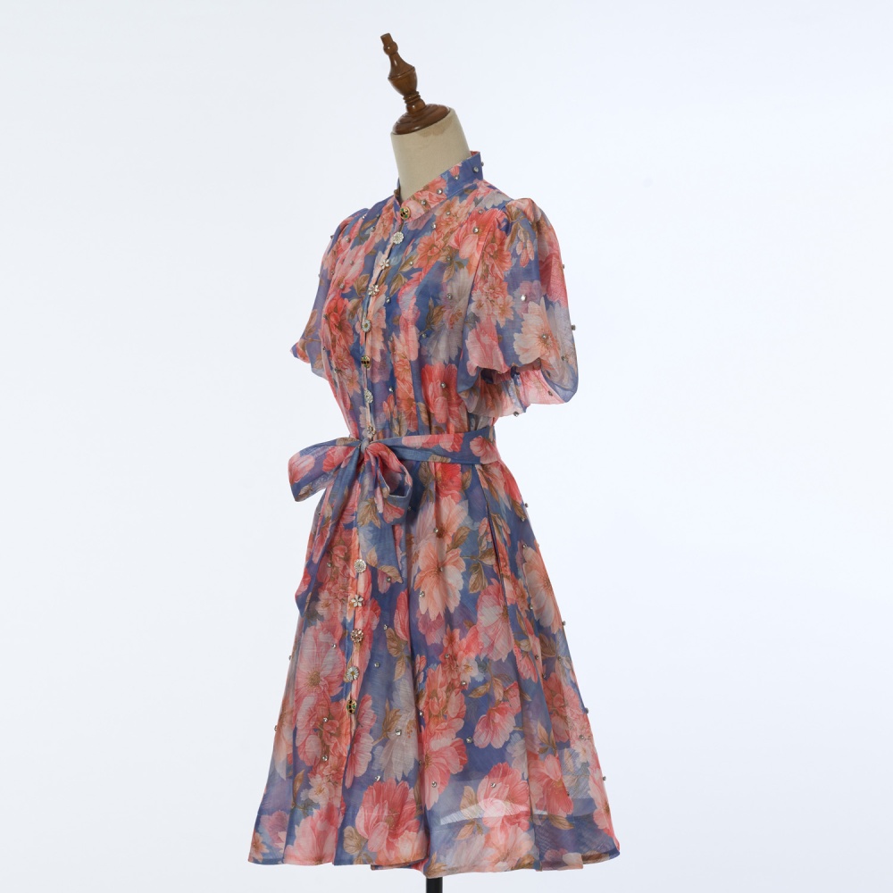 Frenum with sling short colors slim dress