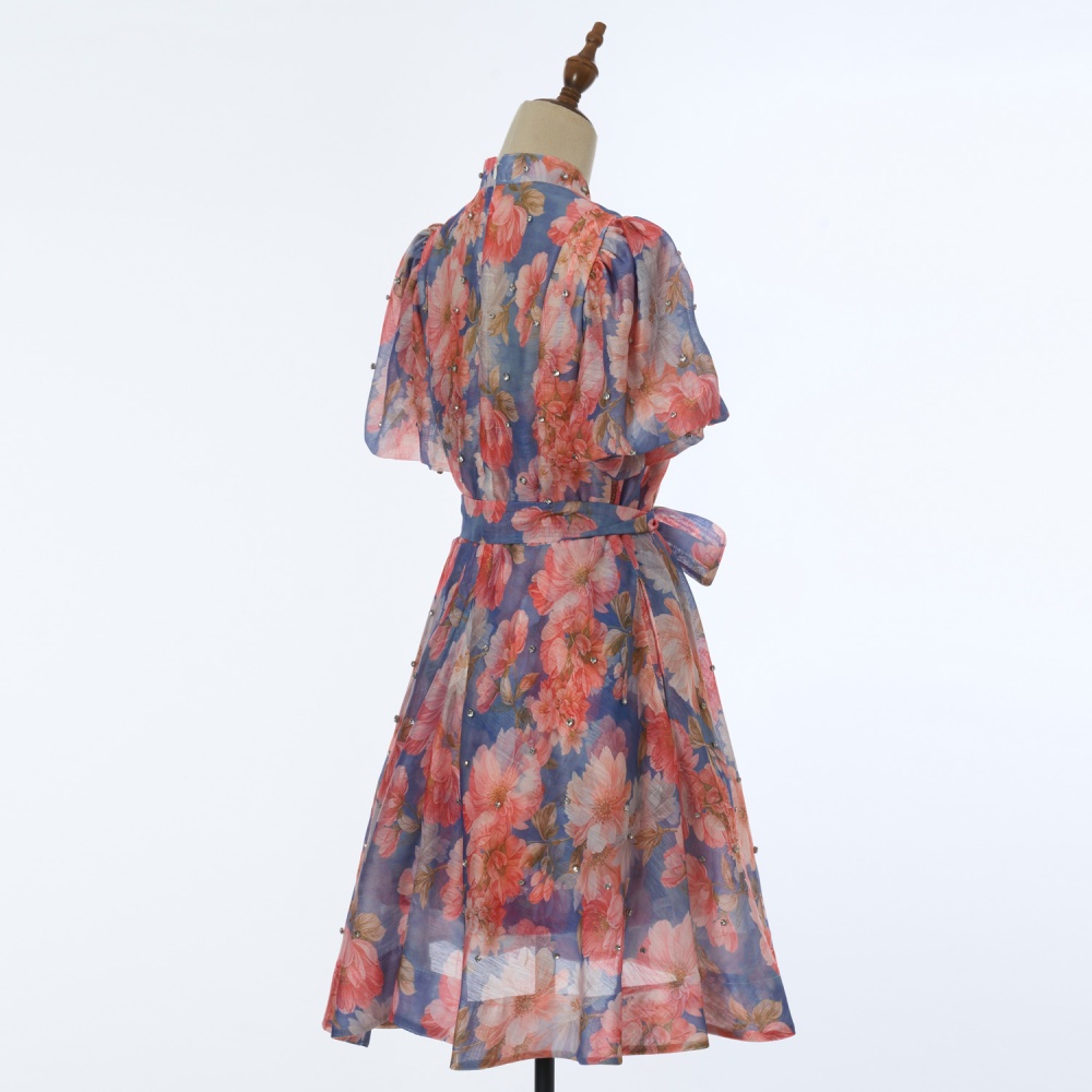 Frenum with sling short colors slim dress