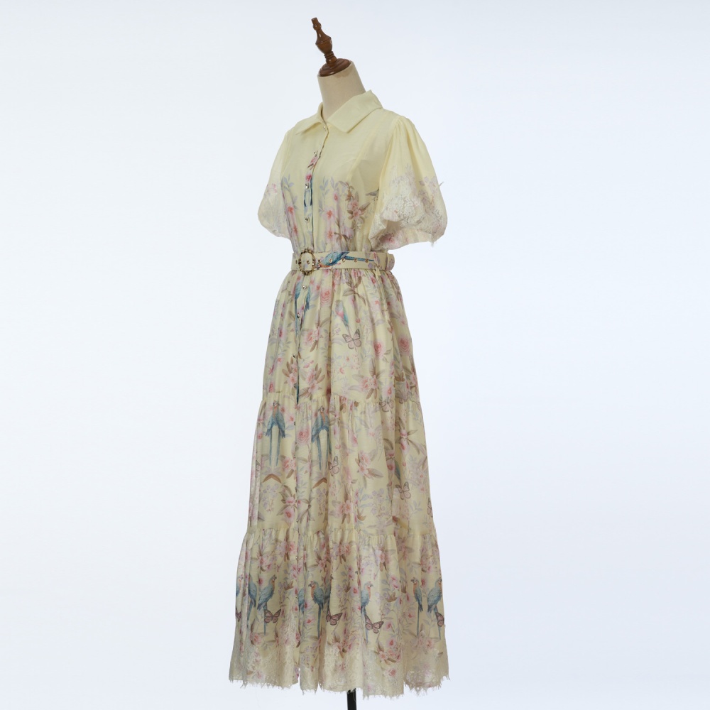 Big skirt colors long dress lace dress for women
