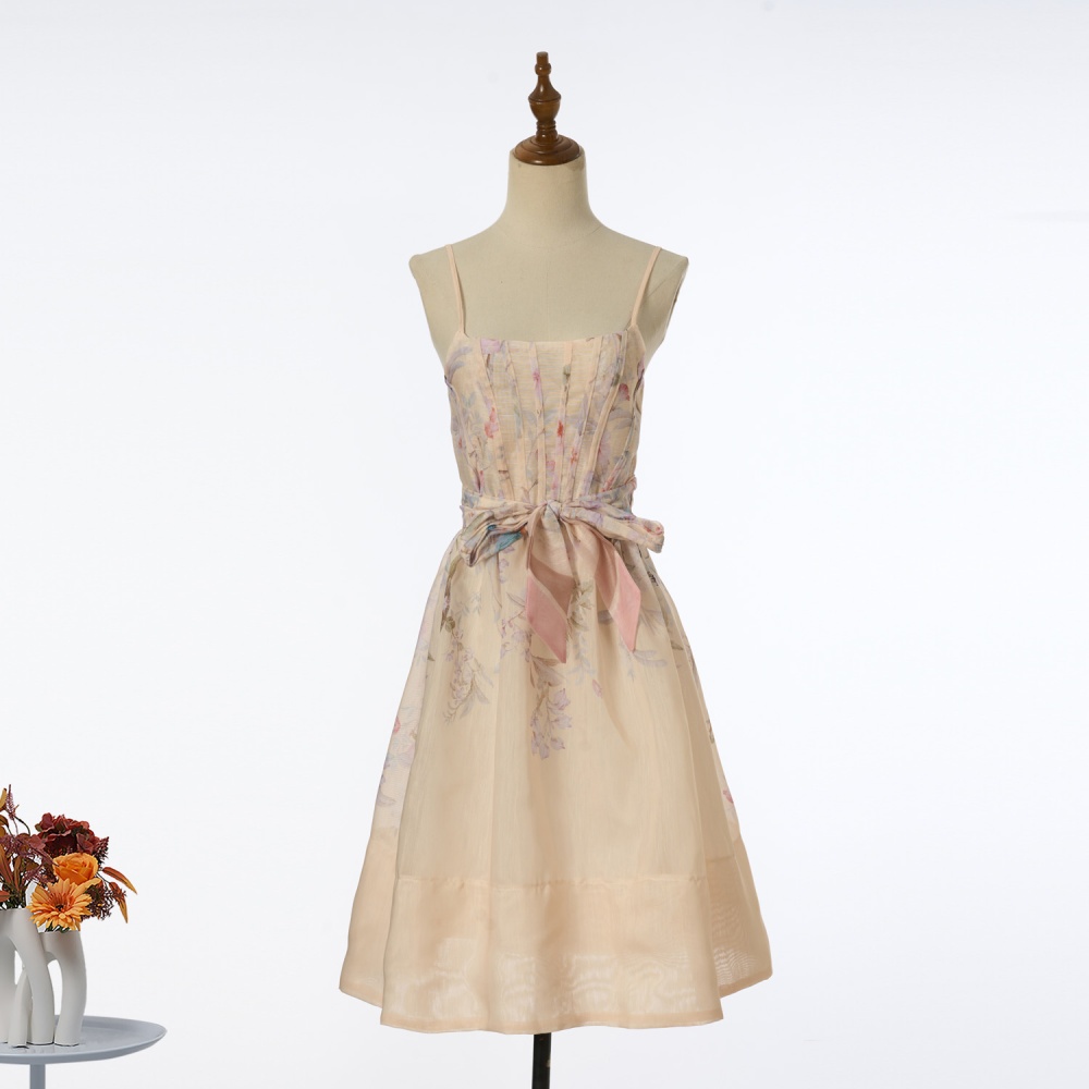 Pinched waist sling dress short big skirt Sexy underwear