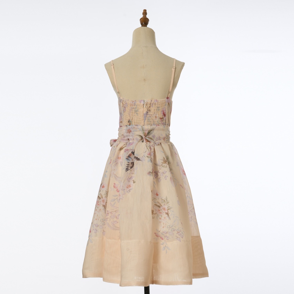 Pinched waist sling dress short big skirt Sexy underwear
