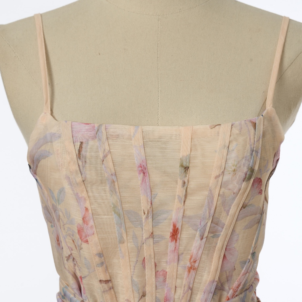 Pinched waist sling dress short big skirt Sexy underwear