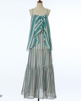 Sling vacation Bohemian style dress