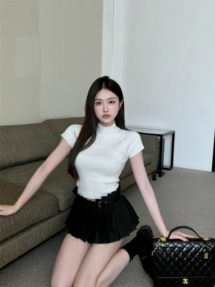 Short sleeve Korean style T-shirt all-match simple tops