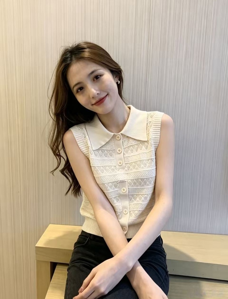 Ice silk Korean style summer slim wears outside vest