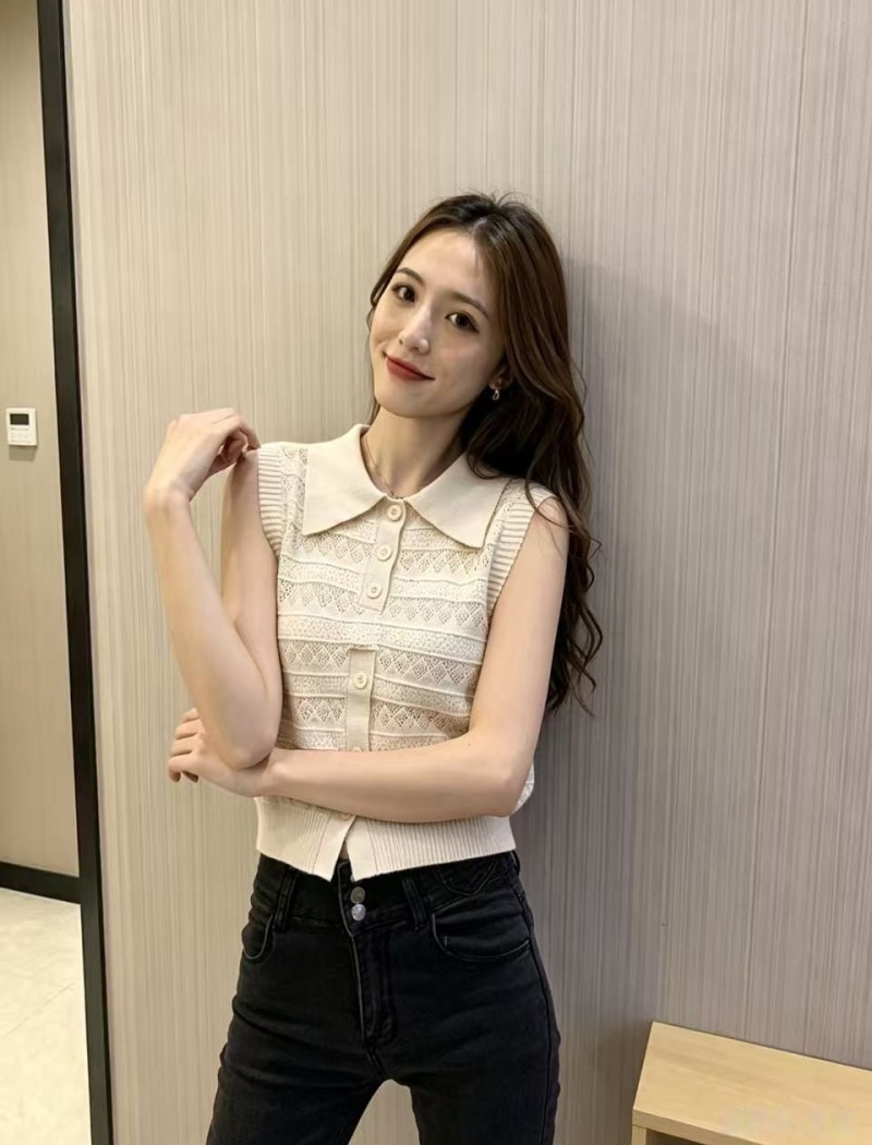 Ice silk Korean style summer slim wears outside vest