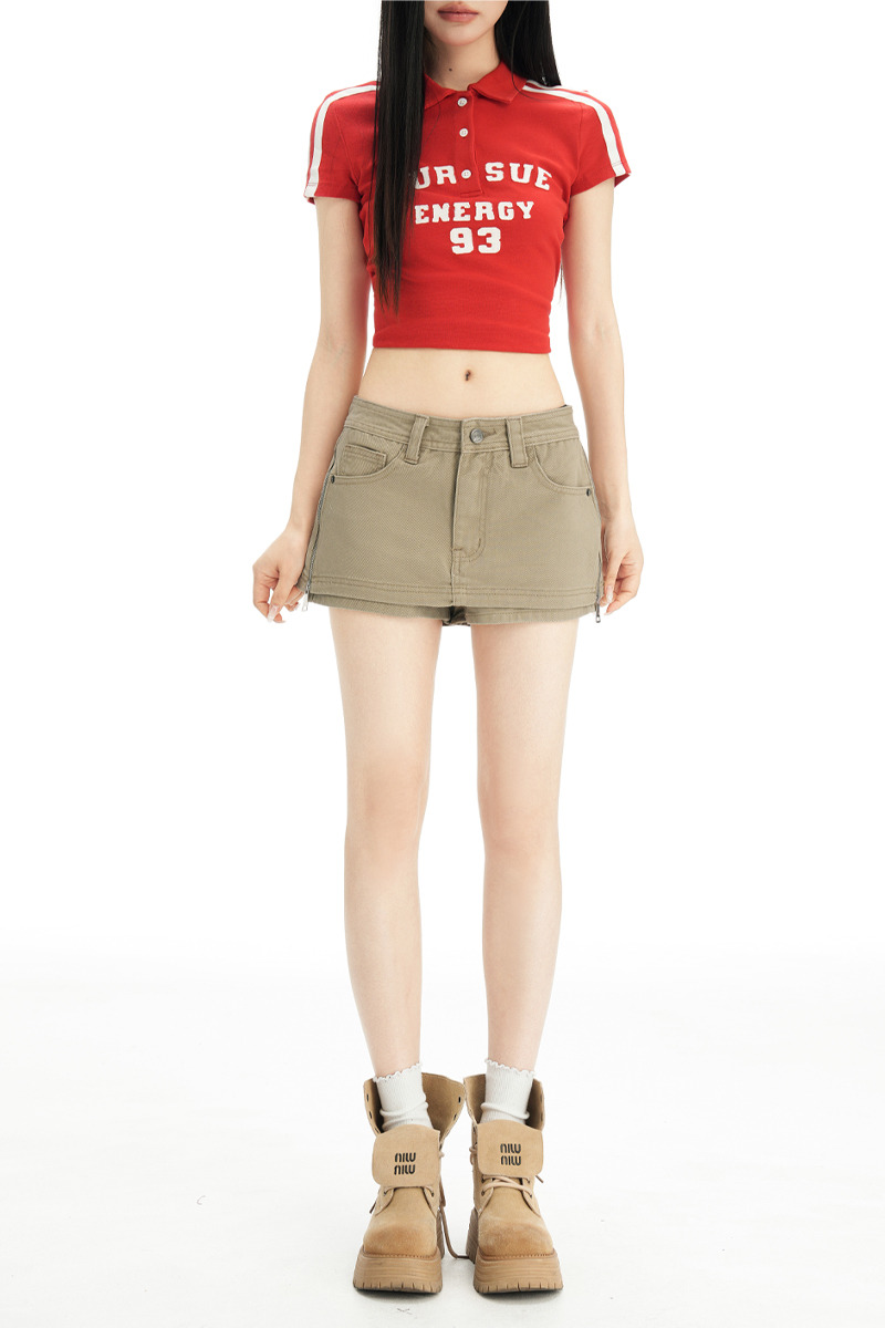 Denim summer skirt American style short skirt for women