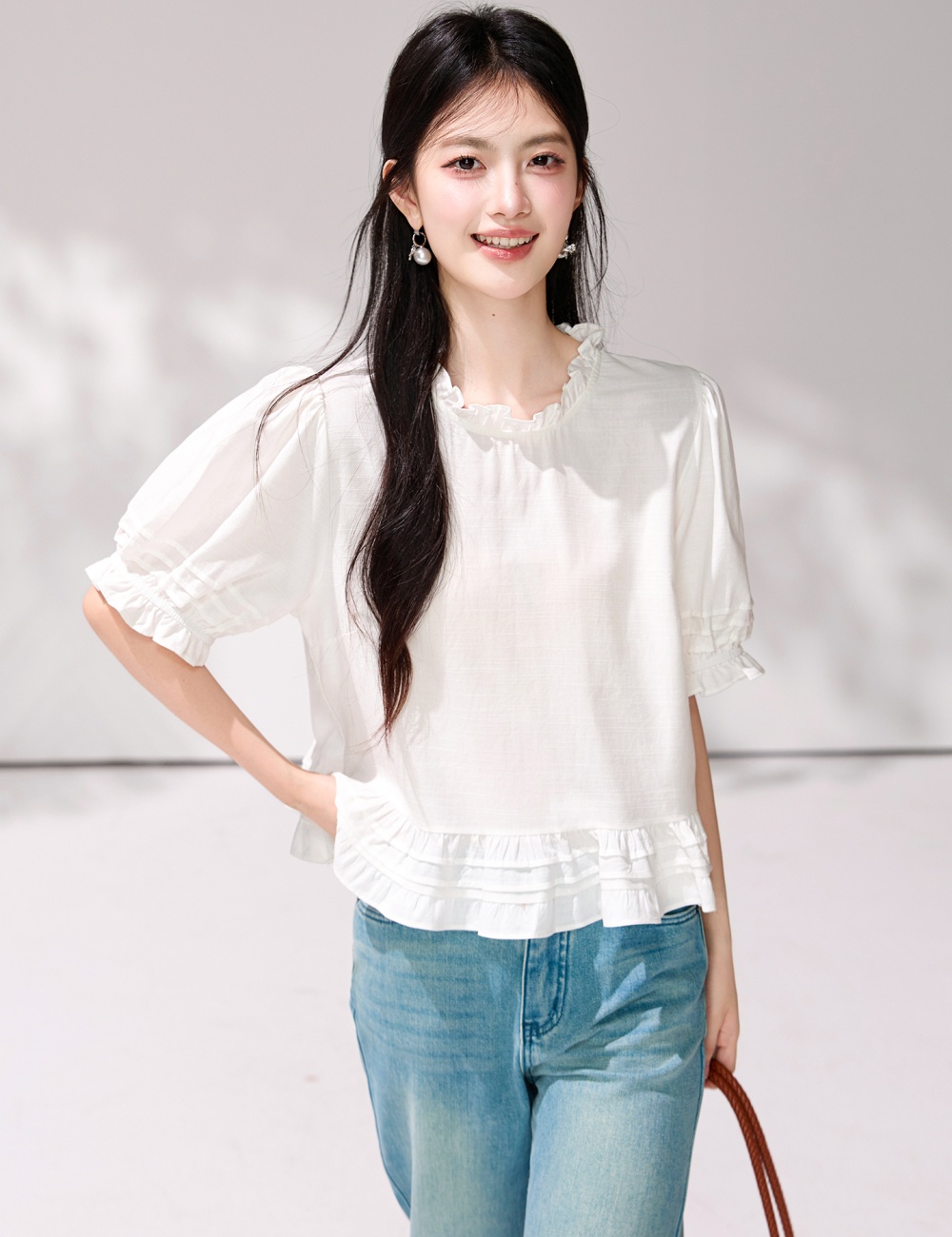France style commuting small shirt short sleeve shirt