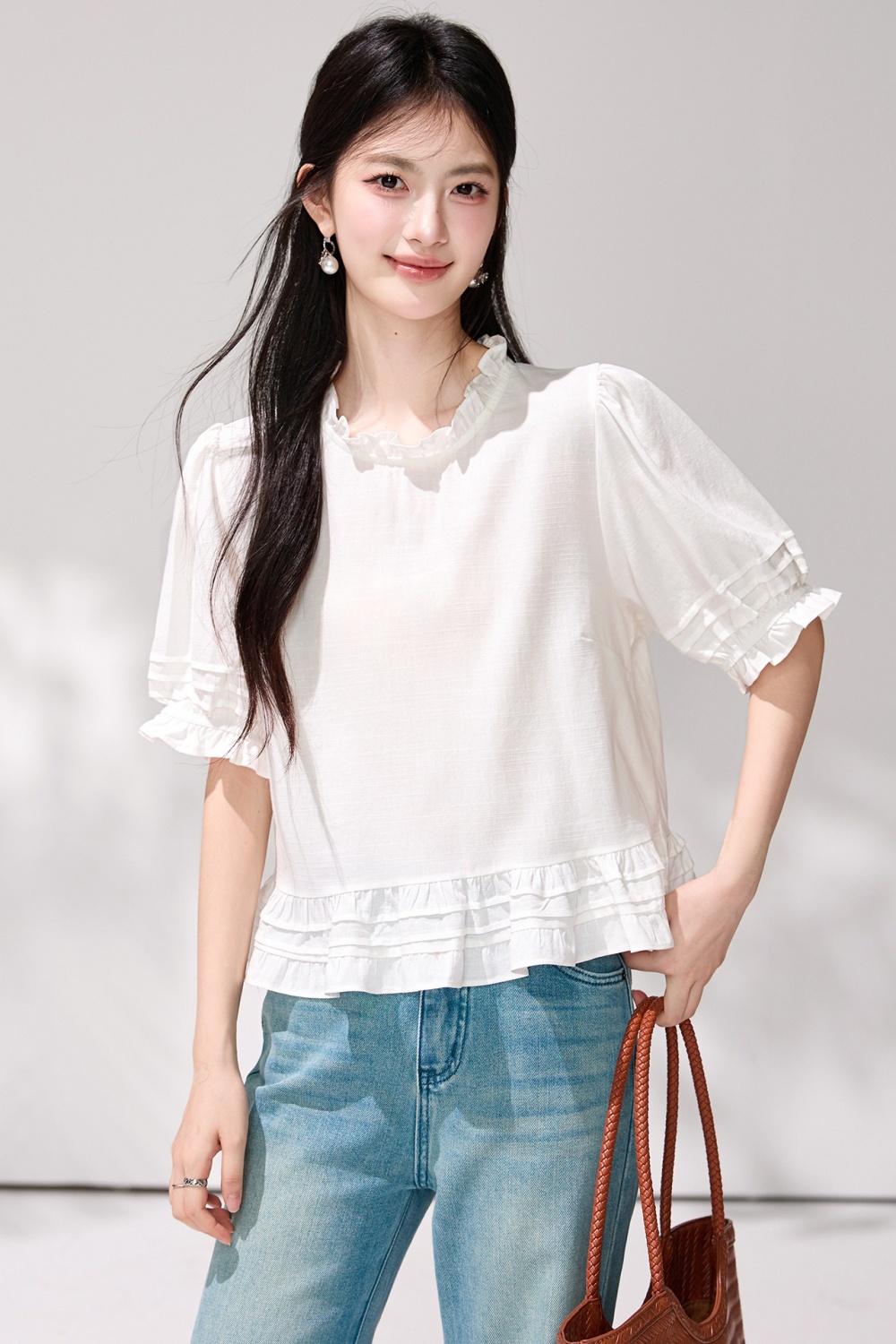 France style commuting small shirt short sleeve shirt