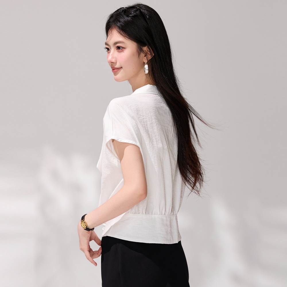 Summer short sleeve commuting irregular Casual unique shirt