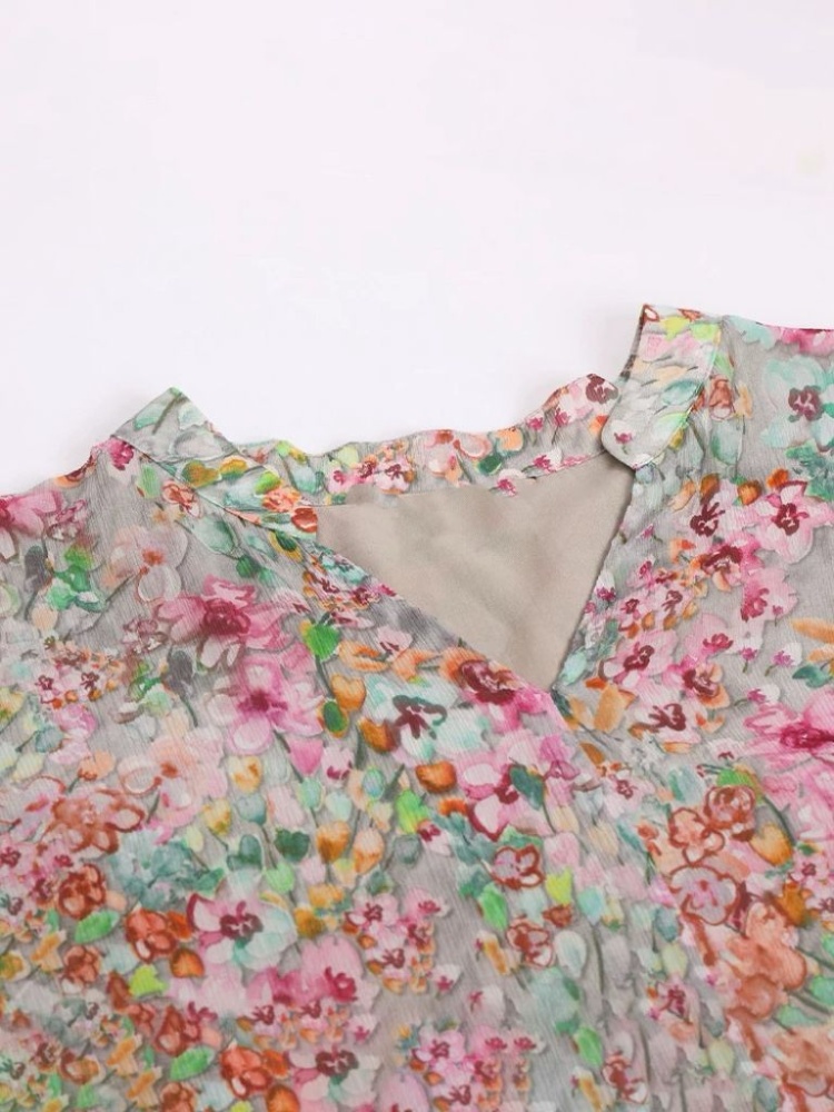 Long vacation A-line summer dress for women