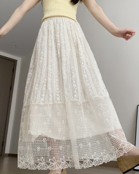 A-line high waist tender long skirt big skirt summer skirt