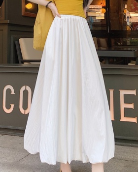 High waist slim large yard long skirt summer pure lantern skirt