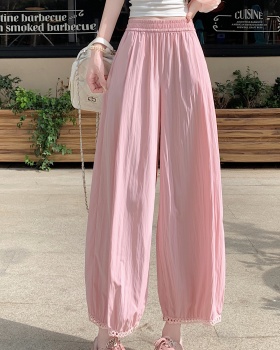 Large yard bloomers nine tenths wide leg pants for women