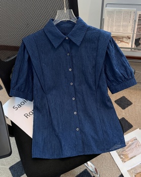 All-match France style tops loose shirt for women