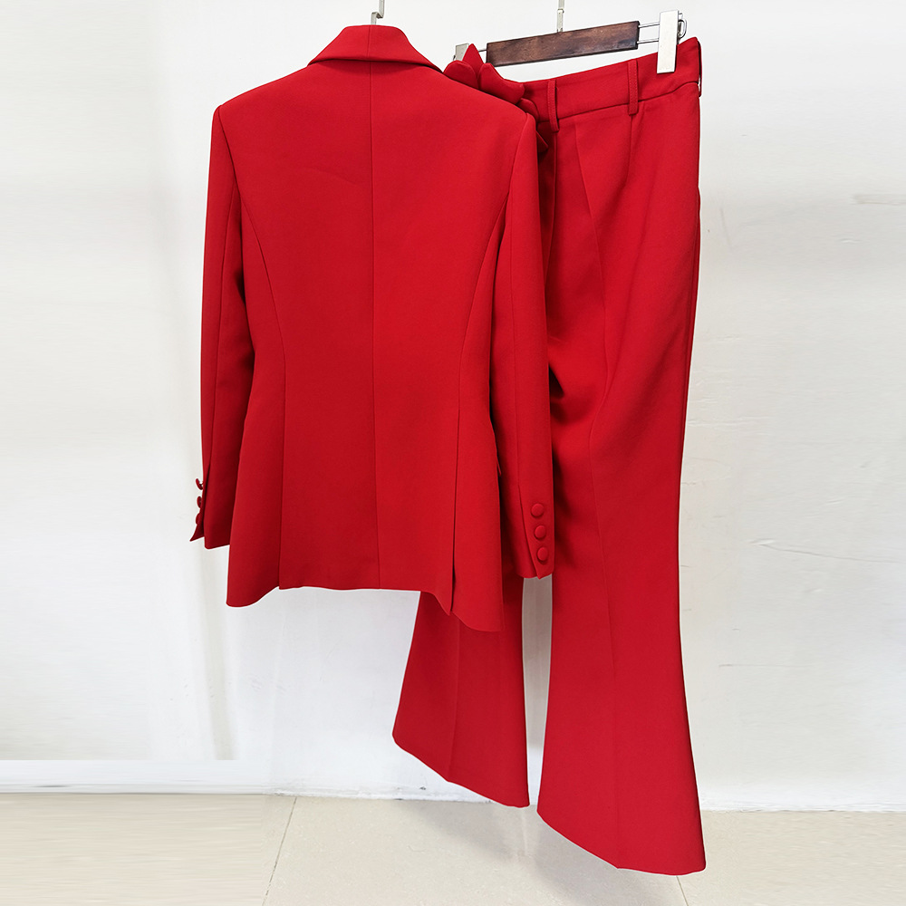 European style fashion business suit colors coat 2pcs set