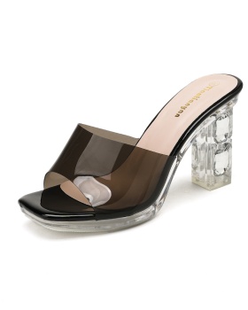 Thick open toe slippers summer sandals for women
