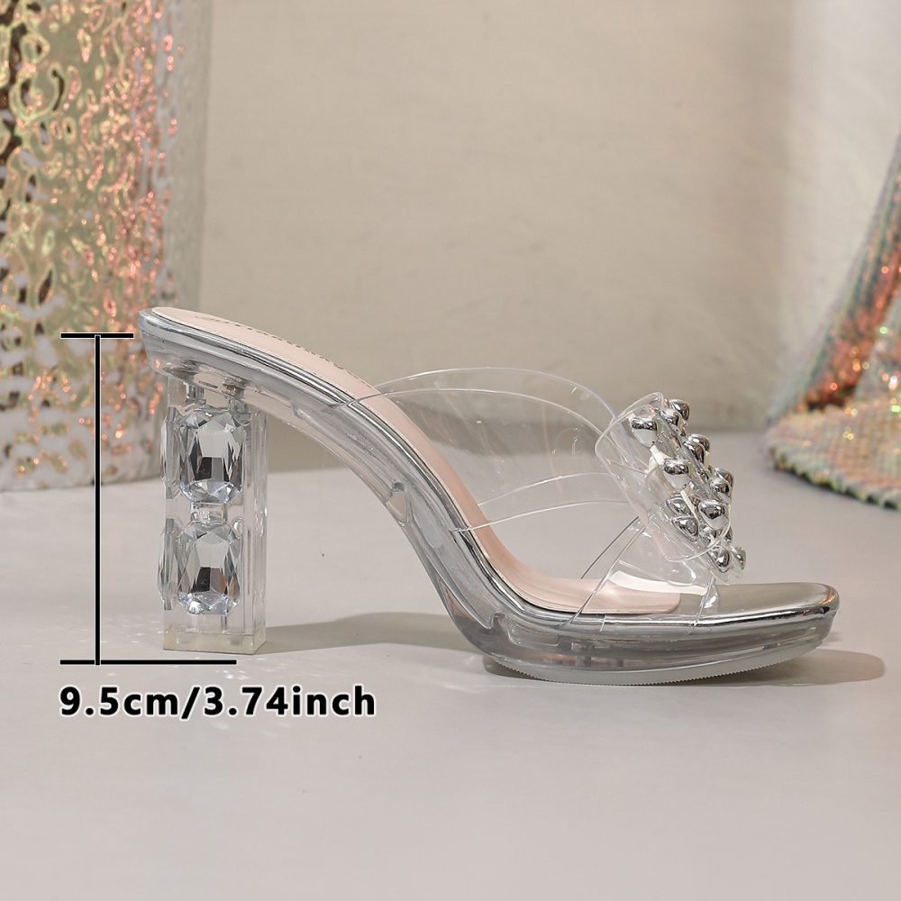 Thick crust thick high-heeled slippers for women