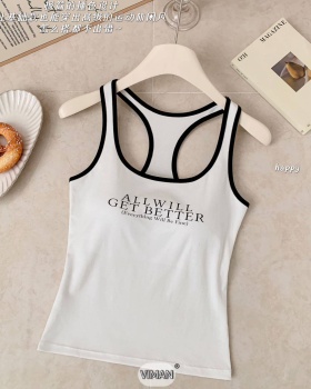 Sling integrated wrapped chest vest retro spicegirl tops