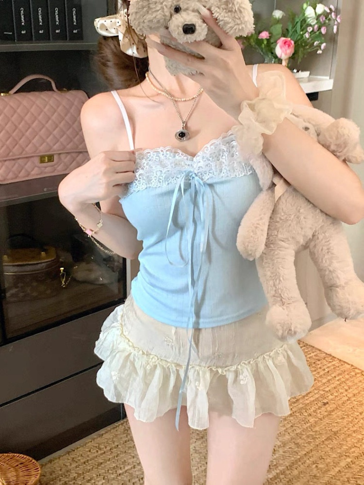 Sling enticement tops wears outside beauty back vest