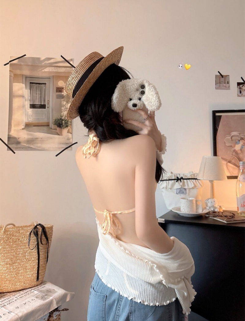 Sling bottoming summer Bra lace halter underwear