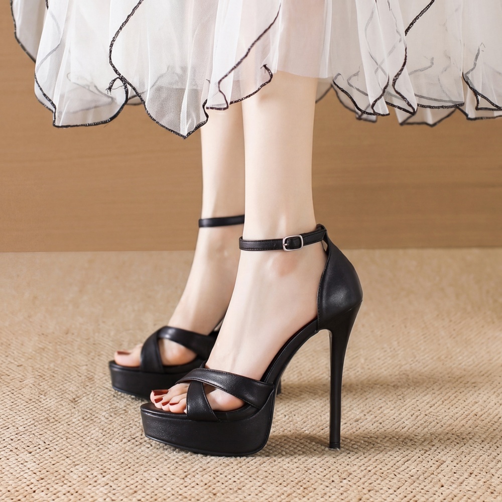 Nightclub fashion sandals open toe fine-root high-heeled shoes