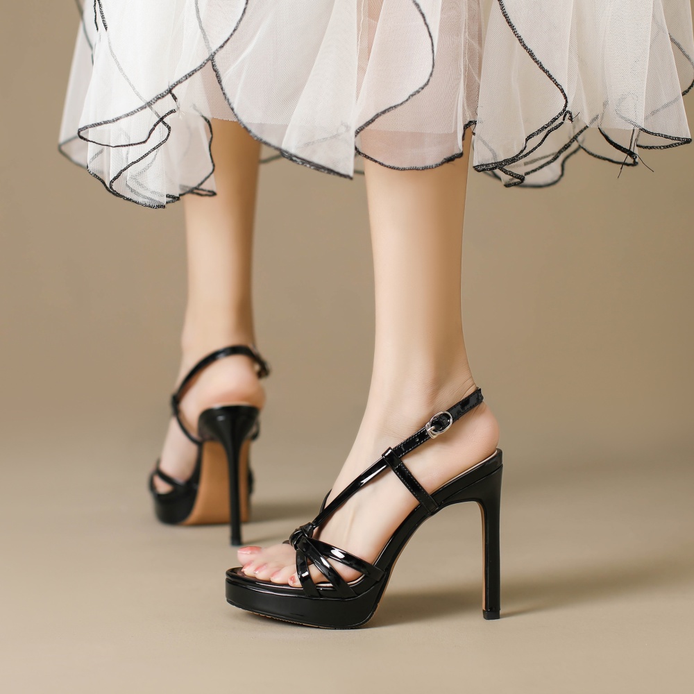 Fashion France style high-heeled shoes lady thick crust skirt