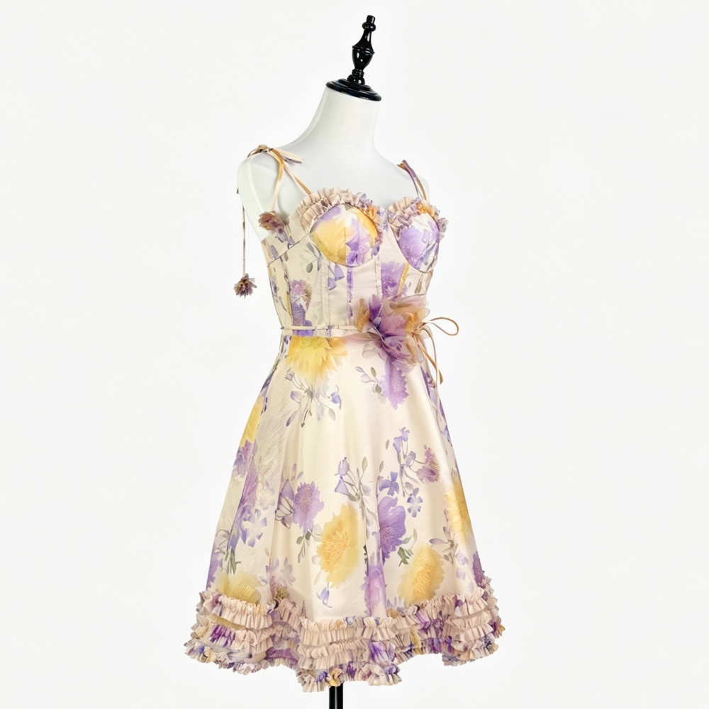 Flowers pure thick and disorderly dress