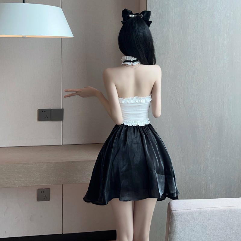 Big skirt sweet princess hollow sexy dress for women