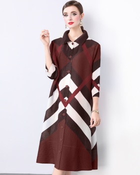 Loose long large yard dress Casual spring and autumn shirt