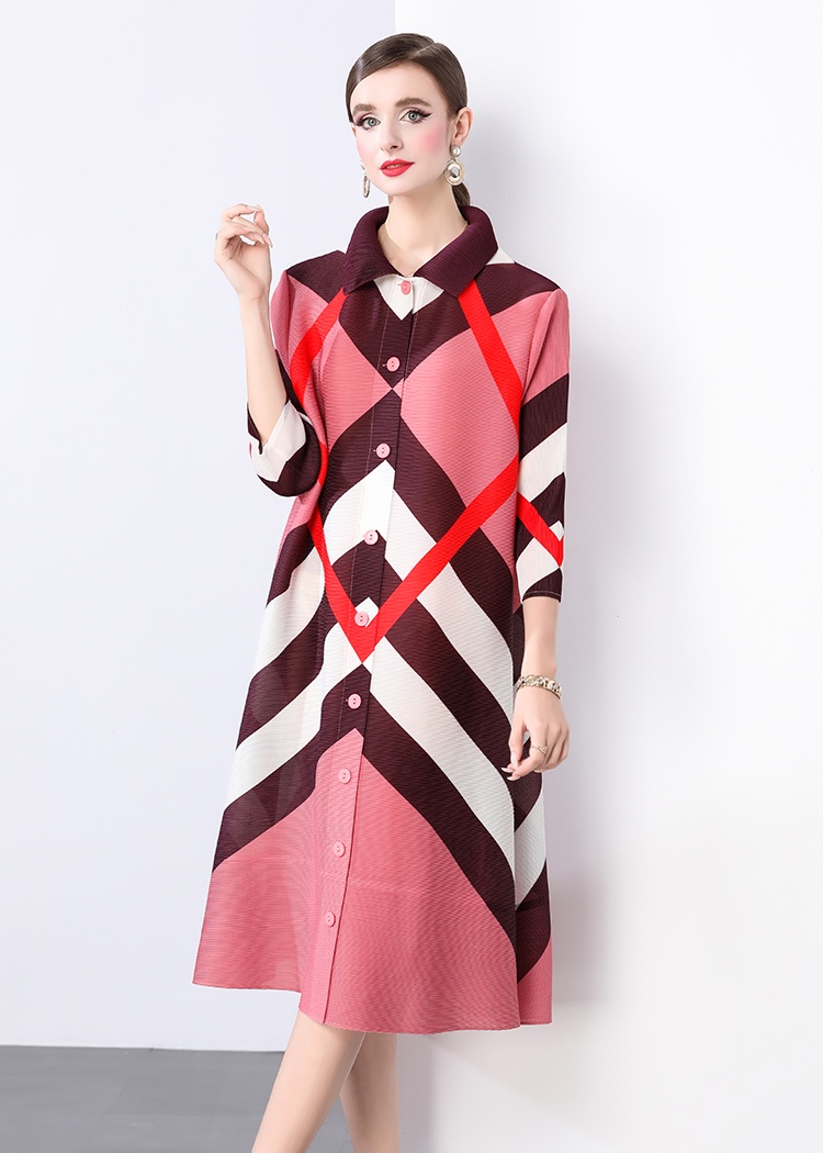 Loose long large yard dress Casual spring and autumn shirt