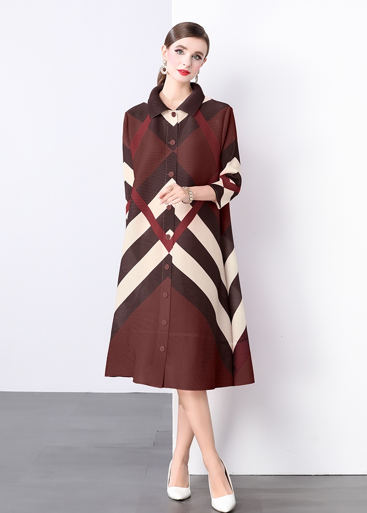 Loose long large yard dress Casual spring and autumn shirt