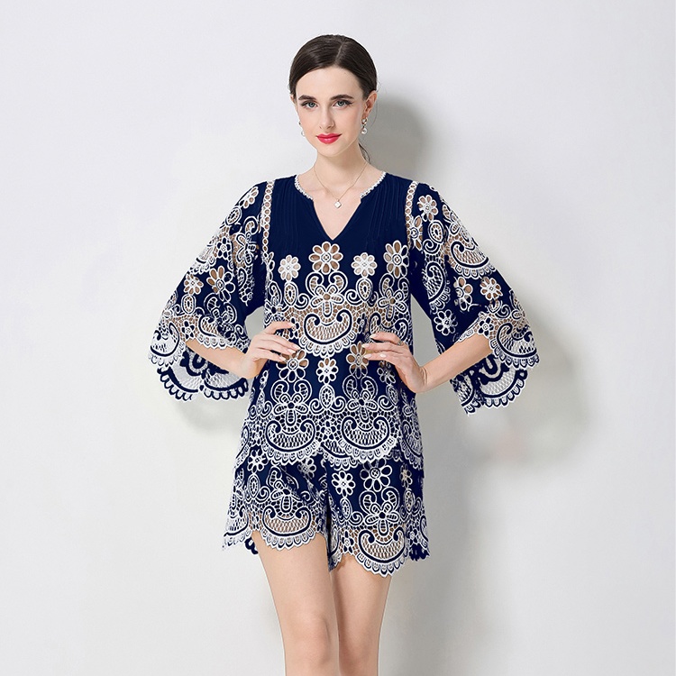 Summer France style shorts chanelstyle tops a set
