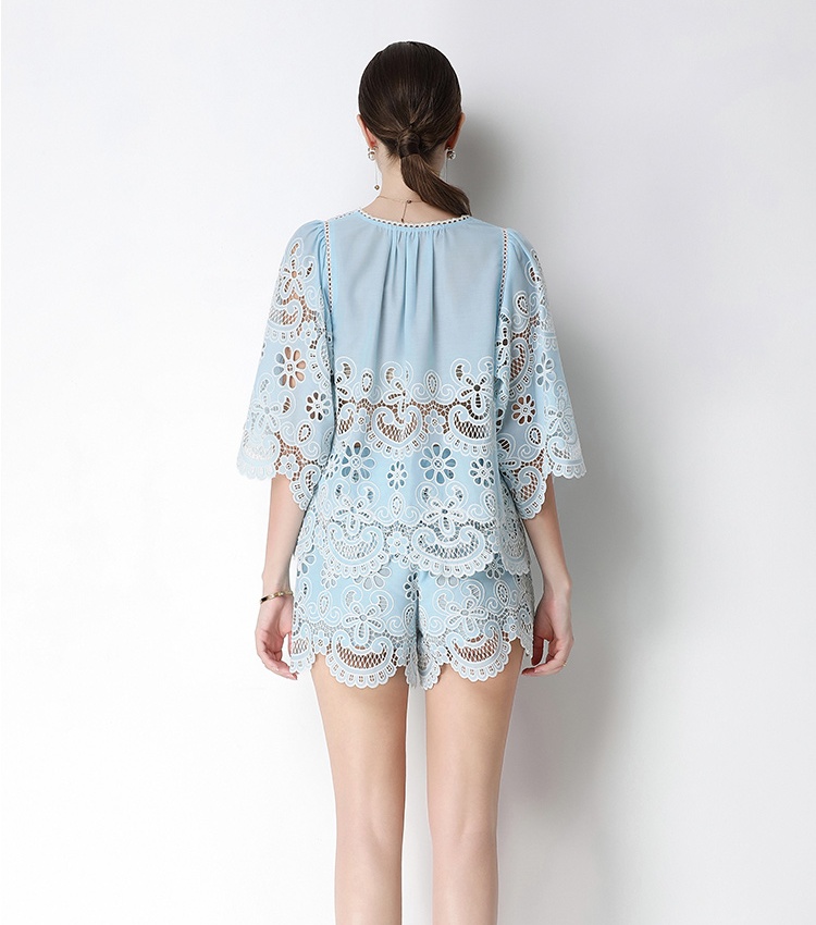 Summer France style shorts chanelstyle tops a set