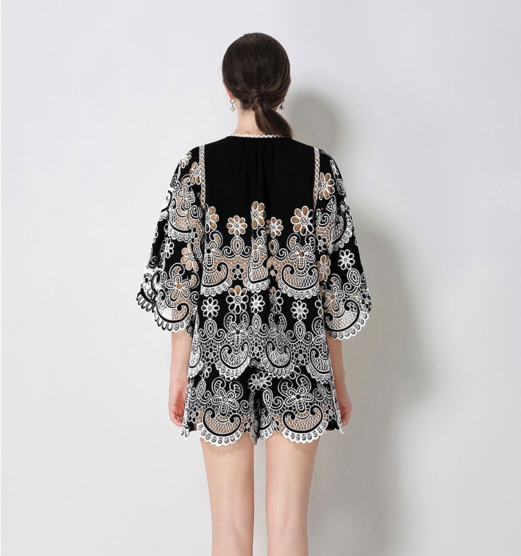 Summer France style shorts chanelstyle tops a set