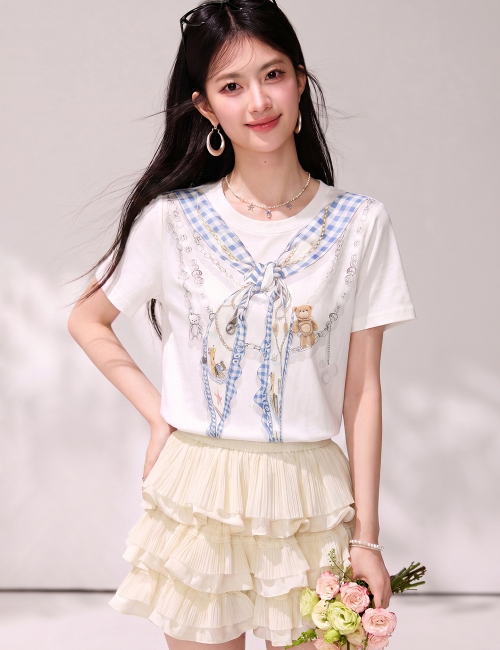 Summer unique fashion niche wears outside tops for women