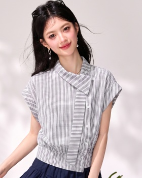 Summer commuting irregular Casual unique sleeveless shirt