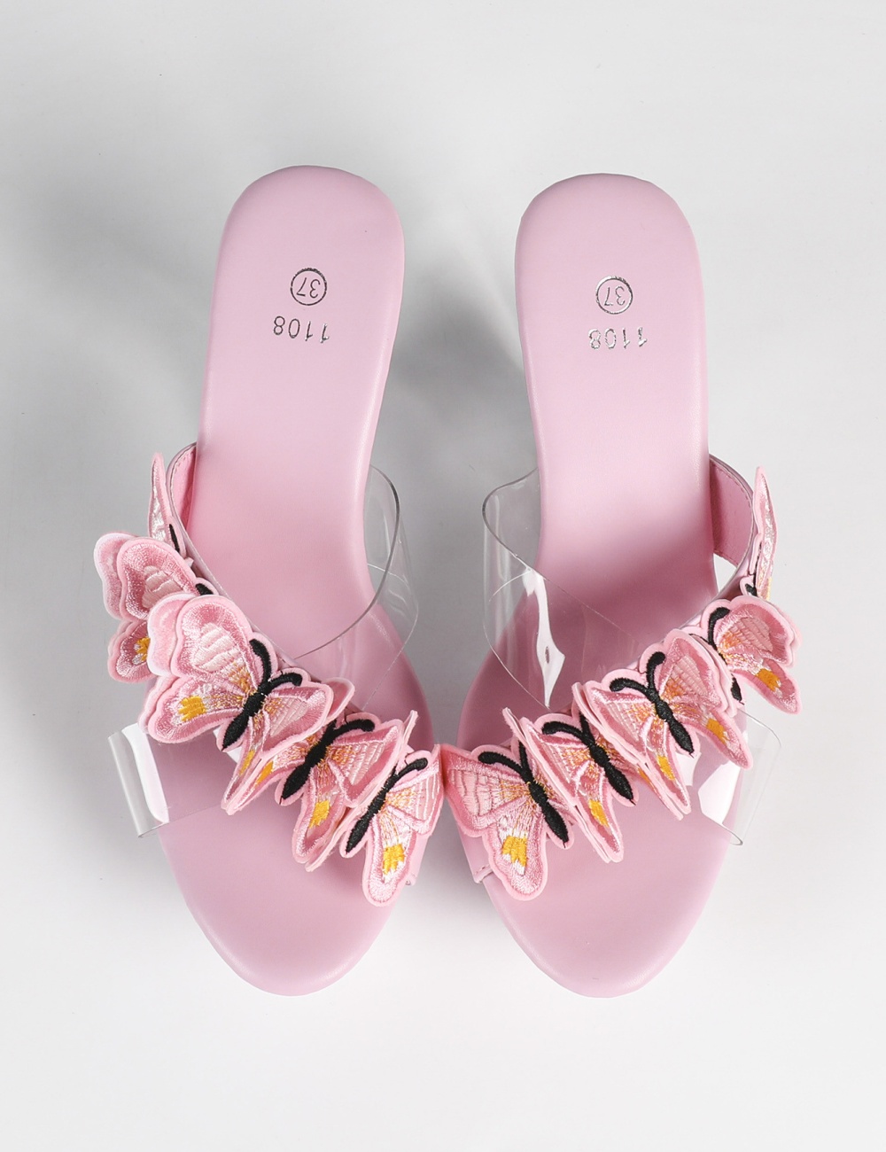 High transparent slippers