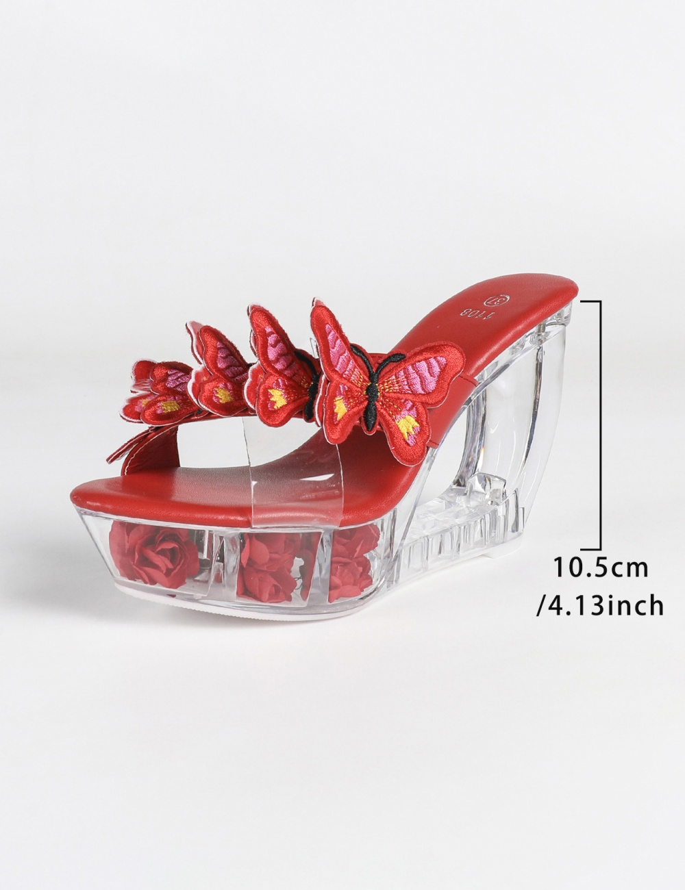 High transparent slippers