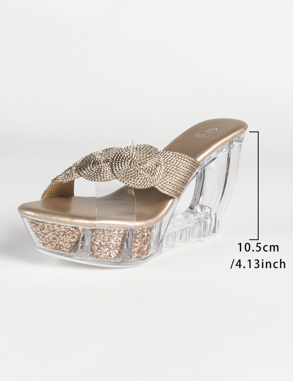 Crystal catwalk slippers slipsole shoes for women