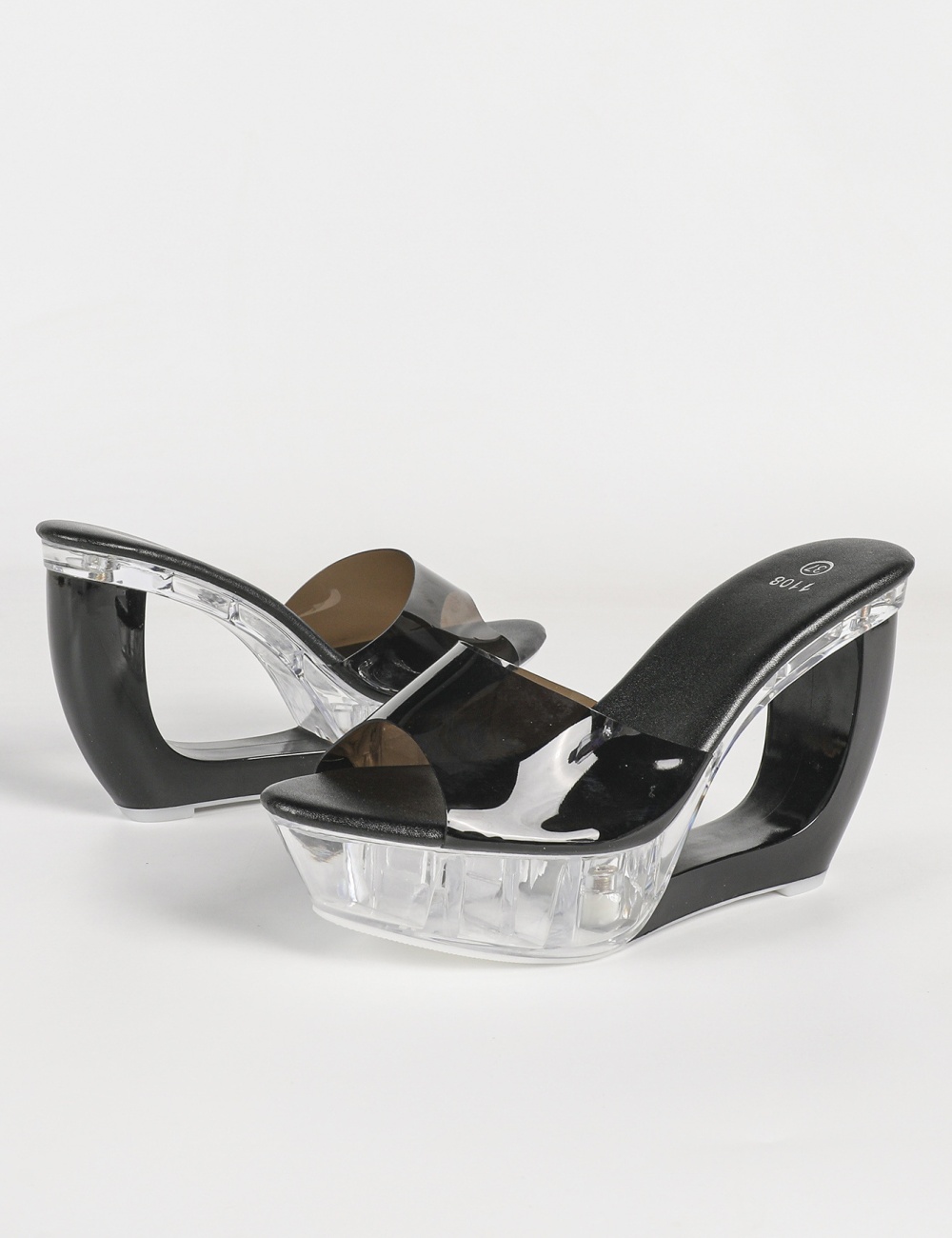 Sexy crystal sandals slipsole high-heeled shoes for women