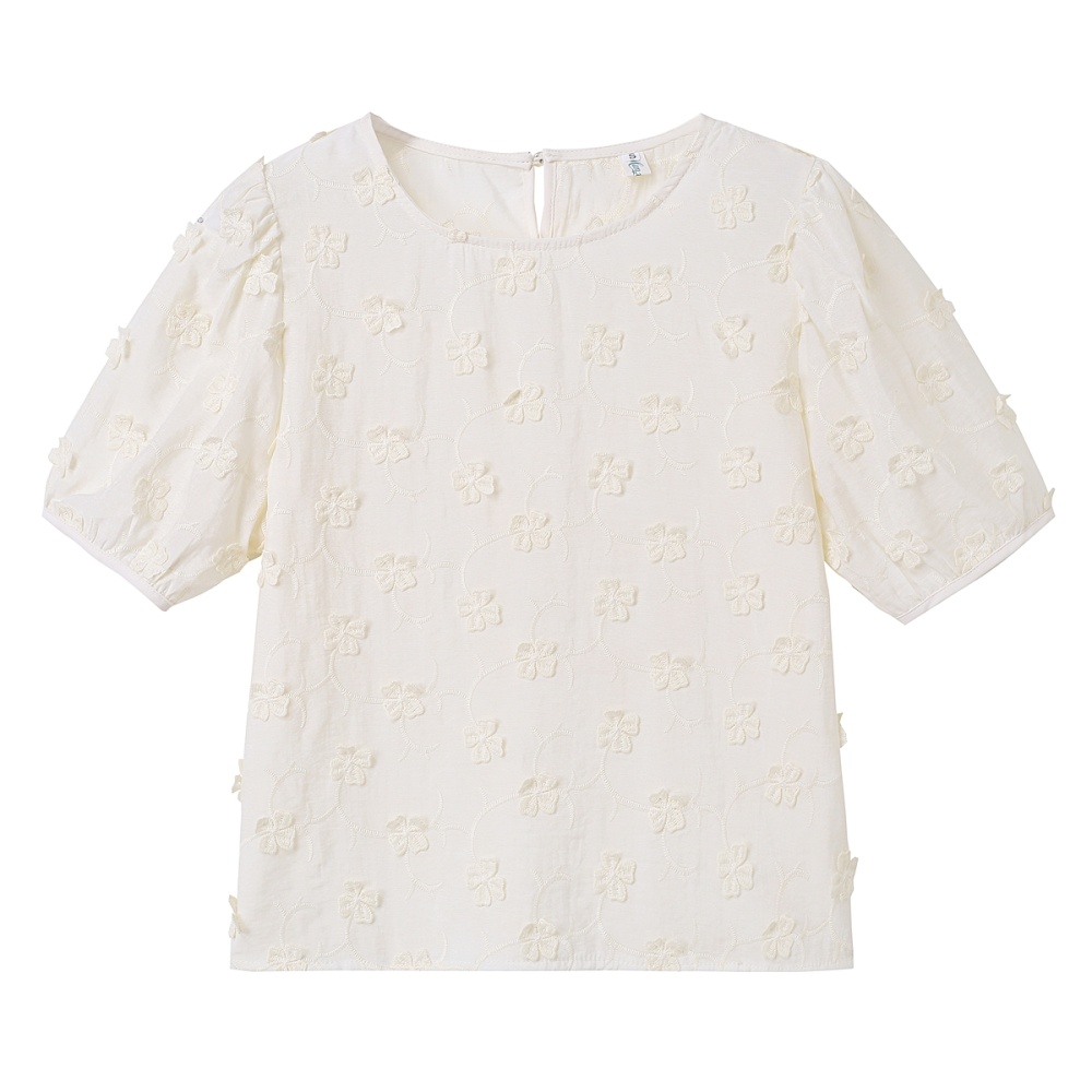 Flowers summer shirt temperament tops for women