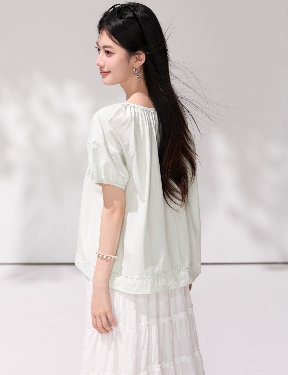Short sleeve small shirt Korean style shirt for women
