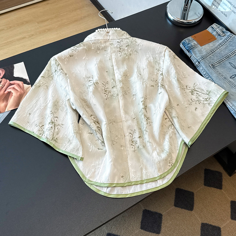 Chinese style shirt slim small shirt for women