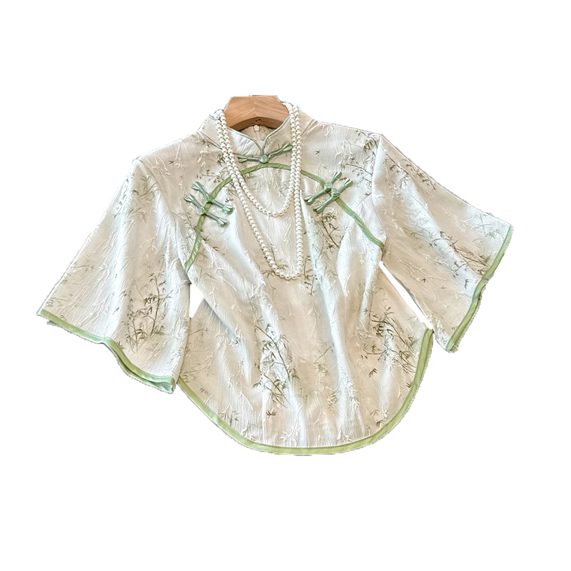 Chinese style shirt slim small shirt for women