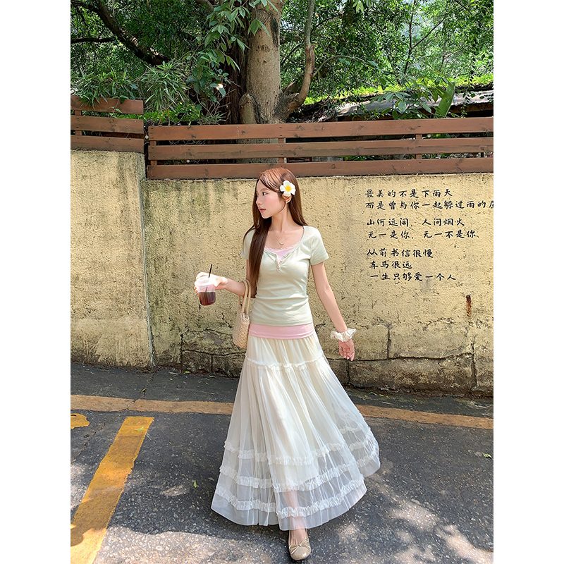 Slim summer tops short sleeve T-shirt for women