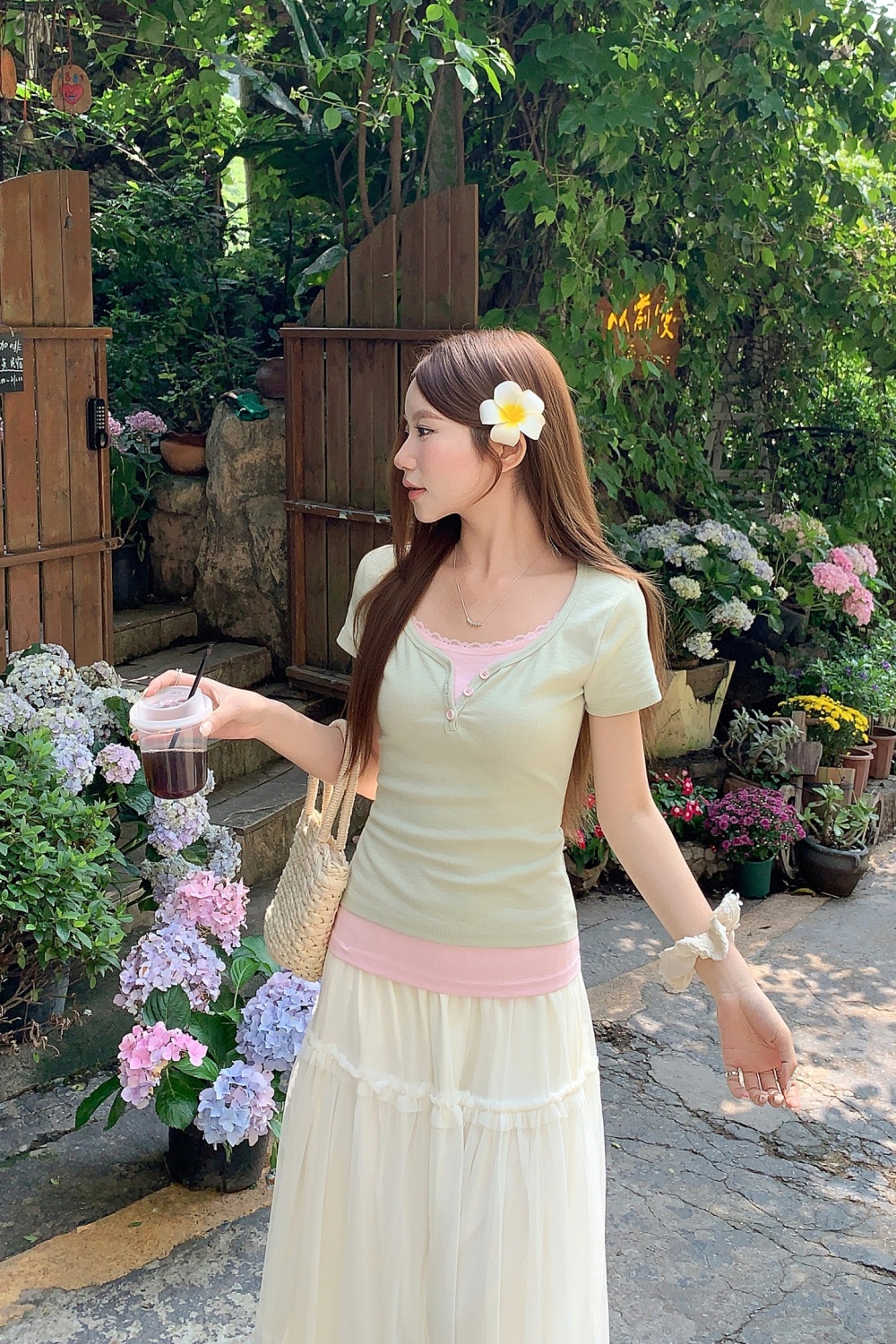 Slim summer tops short sleeve T-shirt for women