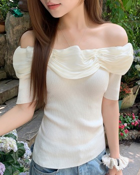 Slim tops all-match sweater for women