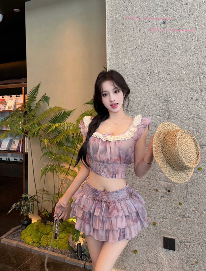 Sexy cake culottes summer skirt a set